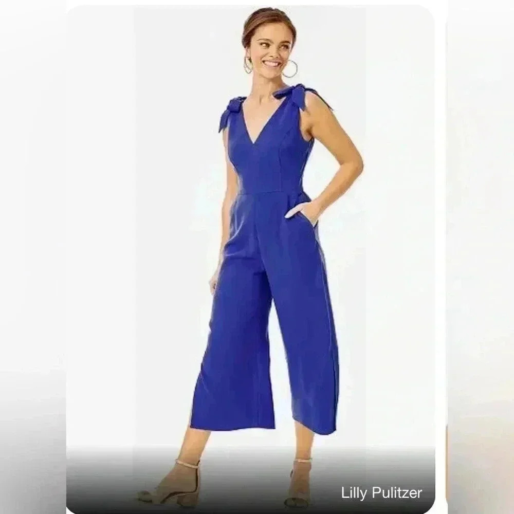 Lilly Pulitzer Women's 10 Danni Jumpsuit in Corsica Blue - NWT!!